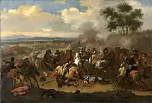 Painting of a battle scene