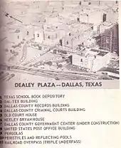 Warren Commission exhibit #876 showing the location of the Dal-Tex Building