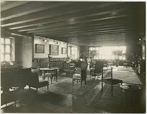 Dorothy Vernon Room (1908, demolished 1968), Bryn Mawr College Deanery, Bryn Mawr, Pennsylvania, Lockwood de Forest, designer.