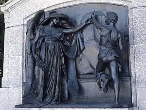 Death and the Sculptor (1893),memorial to Milmoreby Daniel Chester French