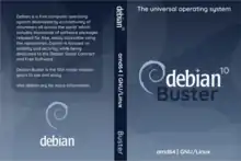 Image 32A Debian 10.0 Buster box cover (from Debian)
