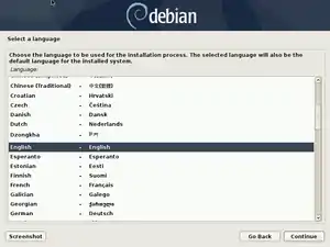 Image 21Graphical version of the Debian Installer (from Debian)