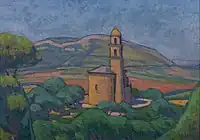 Deborne Painting of Church