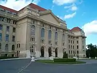 Main facede of University of Debrecen