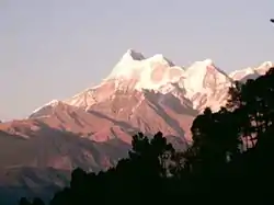 A view of Trisul from Gwaldam