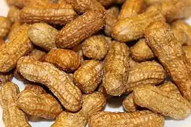 Deep-fried peanuts