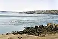 Low tide at Deer Island Point with the Old Sow in action.