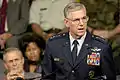 General Myers delivers his opening remarks during a town hall meeting at The Pentagon auditorium on August 14, 2003.