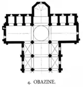 Floor plan of the church