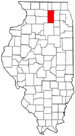 DeKalb County's location in Illinois