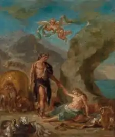 Delacroix (French, 1798–1863) The autumn - Bacchus and Ariadne, 1856/63.