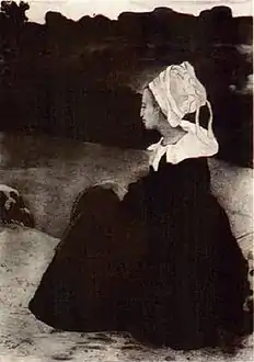 Henri Delavallée's Bretonne en noir dating to 1893 and held in the Quimper musée des beaux-arts