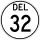 Delaware Route 32 marker