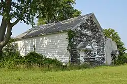 Old grange hall southeast of Mount Blanchard