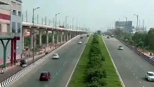 A view of Delhi Faridabad Skyway