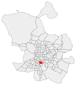 Location of Las Delicias