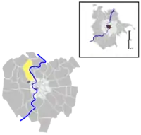 Position of the quartiere within the city of Rome