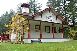 The Delphi School, built 1910 and used as a school for 32 years, is on the National Register of Historic Places