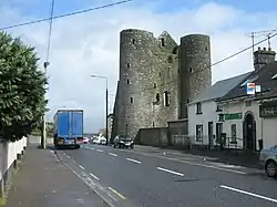 Delvin Castle (Nugent Castle) on the town's main street
