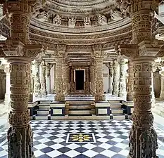 Interior of the Jain Vimal Vasahi Temple, Mount Abu, unknown architect, 1031