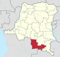 Location of Lualaba