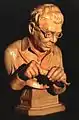 Denis Parsons self-portraitLime woodSculptors collection