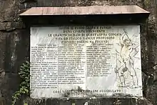 In memory of the workers that died mining the Simplon Tunnel. Next to the Iselle di Trasquera railway station 29 May 1905