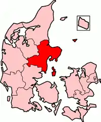 Aarhus County in Denmark