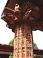 Detailed carving on Pillar