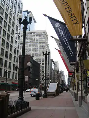 Picture of buildings and street in urban area