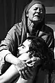 1994. The Deposition. Mary (Louie Ramsay) and Jesus (Neil Perkins) credit: Phil Crow