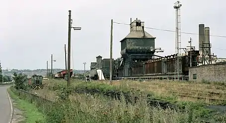 Derwenthaugh Coke Works after closure, taken on 31 August 1986.