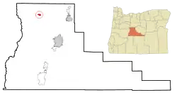 Location in Oregon