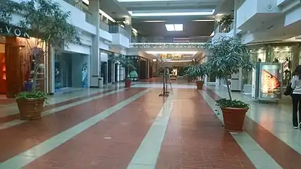 Empty mall corridor in 2014
