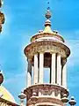 Detail of one of the two turrets of the Templo de San Antonio, 1895, Aguascalientes, Ags.