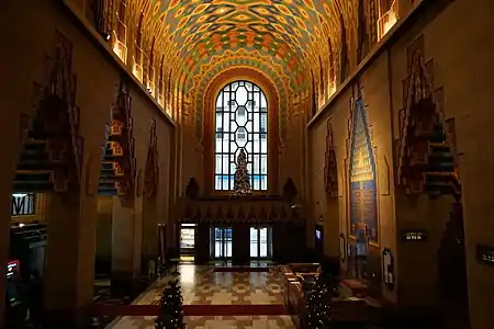 Lower lobby of the Guardian Building in Detroit by Wirt Rowland (1929)
