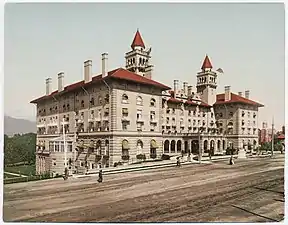 Northwest view of Antlers Hotel that was completed in 1901