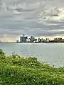 A view of downtown Detroit from Belle Isle in 2022