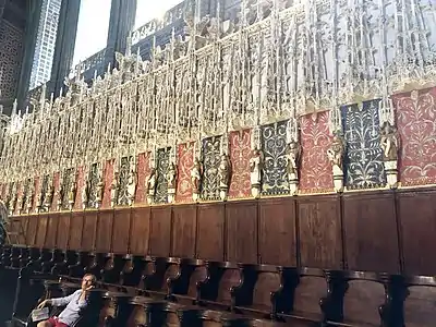 Decoration of the choir stalls