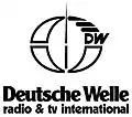 Deutsche Welle logo (1992–1995), introduced following the start of Deutsche Welle TV in 1992