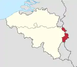 Location of German-speaking Community