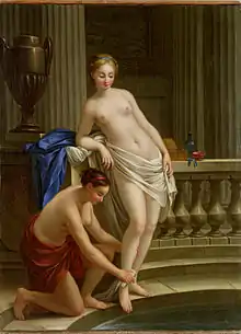 Two Women Bathing (1763), by Joseph-Marie Vien, Henri-Martin Museum, Cahors.