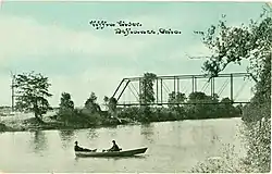 1910s postcard of the Dey Road Bridge