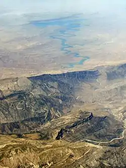 Aerial view of the Dez Reservoir