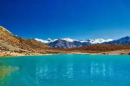 View of Dhankar lake