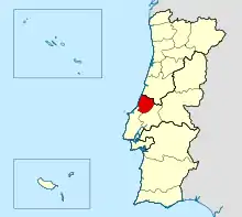 Location of the Diocese of Leiria–Fátima