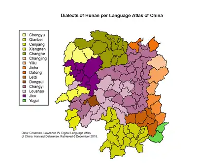 Dialects of Hunan Province