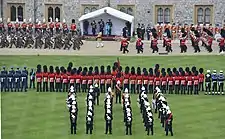 The Diamond Jubilee Armed Forces Parade and Muster at Windsor Castle in May 2012