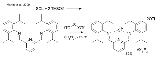 Dicationic sulfur Martin 2009