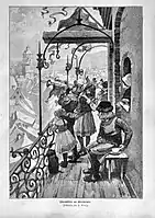 Tower music on Easter morning, 1890 illustration